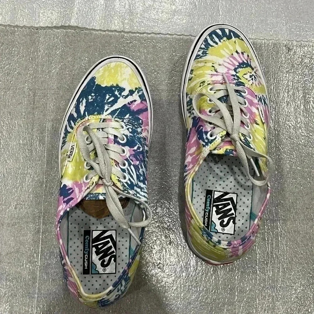 [US Men 8/US WMN 9.5]NWOT VANS Tie Dye  ComfyCush Sneakers - Picture 2 of 10